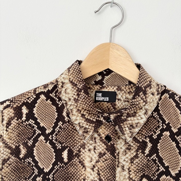 The kooples silk python button up shirt - Picture 2 of 8